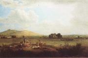 John glover Hayfield near Primrose Hill 1817 oil painting artist
